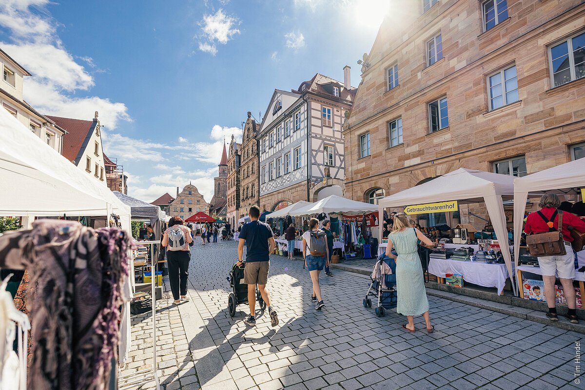 Grafflmarkt in der Fürther Altstadt am 25.06.2022; FOTO: Tim Händel