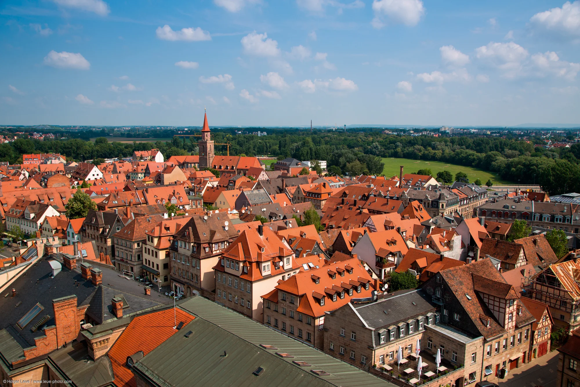 Ausblick vom Fürther Rathausturm