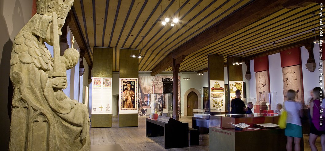 Blick in die Dauerausstellung „Kaiser-Reich-Stadt”, Kaiserburg Nürnberg