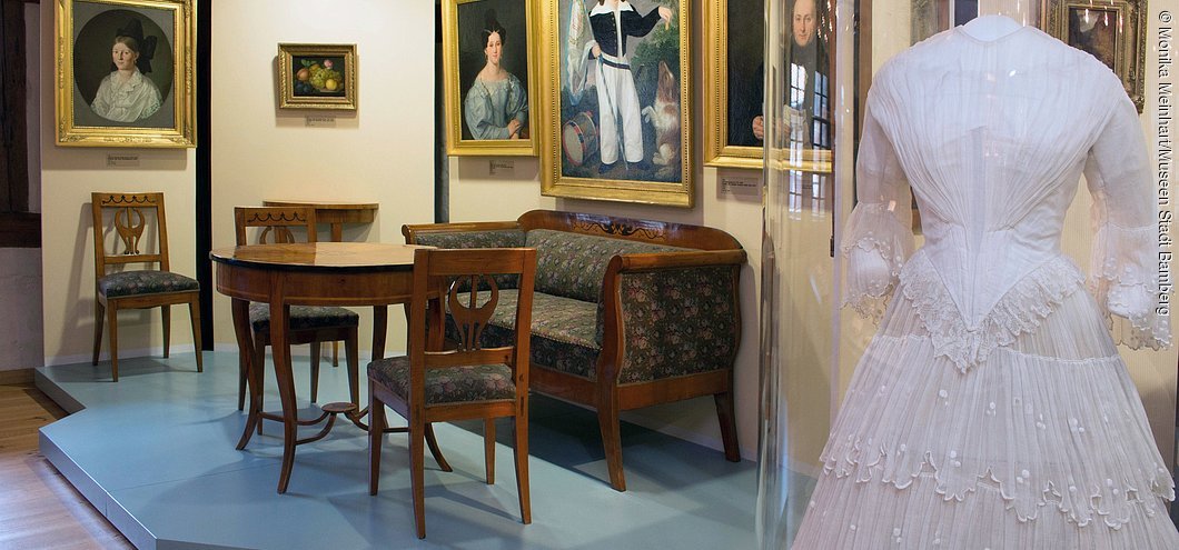 Blick in die Ausstellung Bürgerkultur im Historischen Museum Bamberg